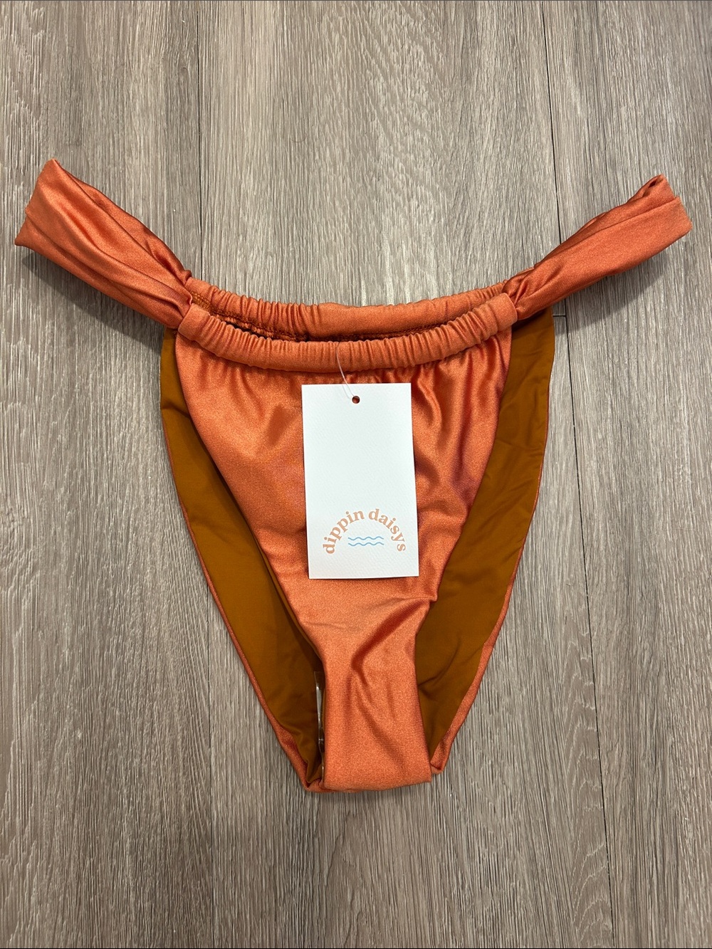 Dippin' Daisy's Cheeky High Waist Swim Bottoms with Ruched Waistband
